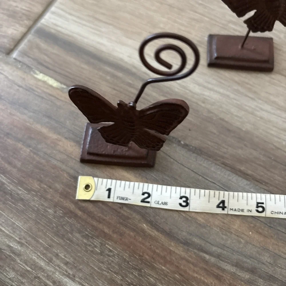 2 Butterfly Dragonfly Bug Shaped Wire Clip Picture/Note/Memo Holder-Colorful‎ 5